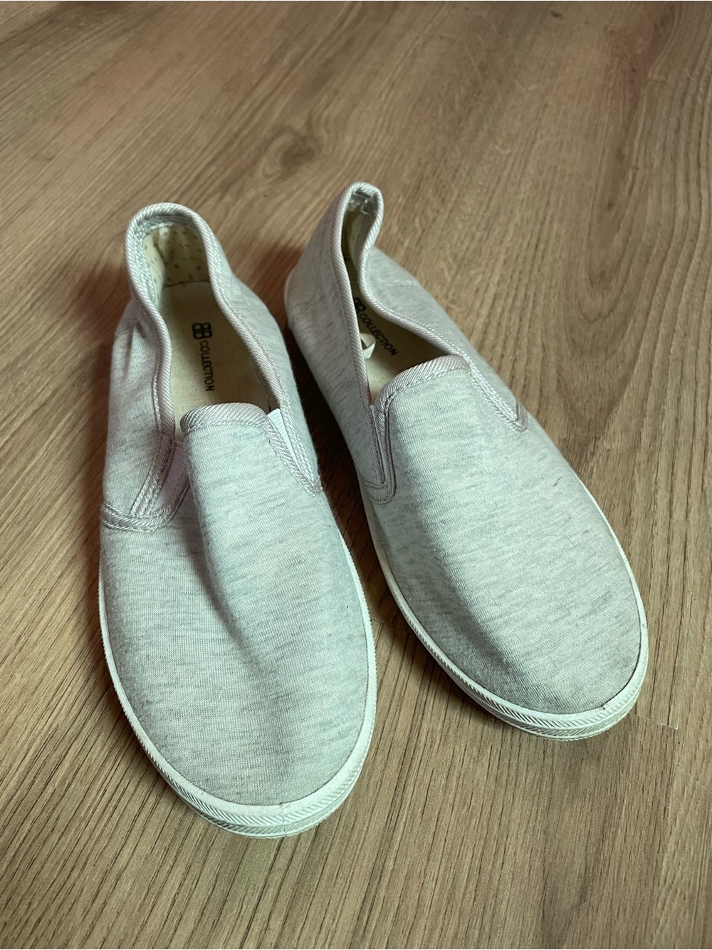 🐱 No Boundaries | Grey Slip Ons
